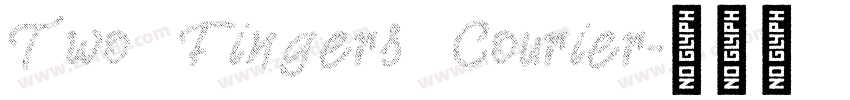 Two Fingers Courier字体转换